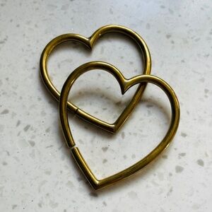 Maya Gold Heart Ear Weights